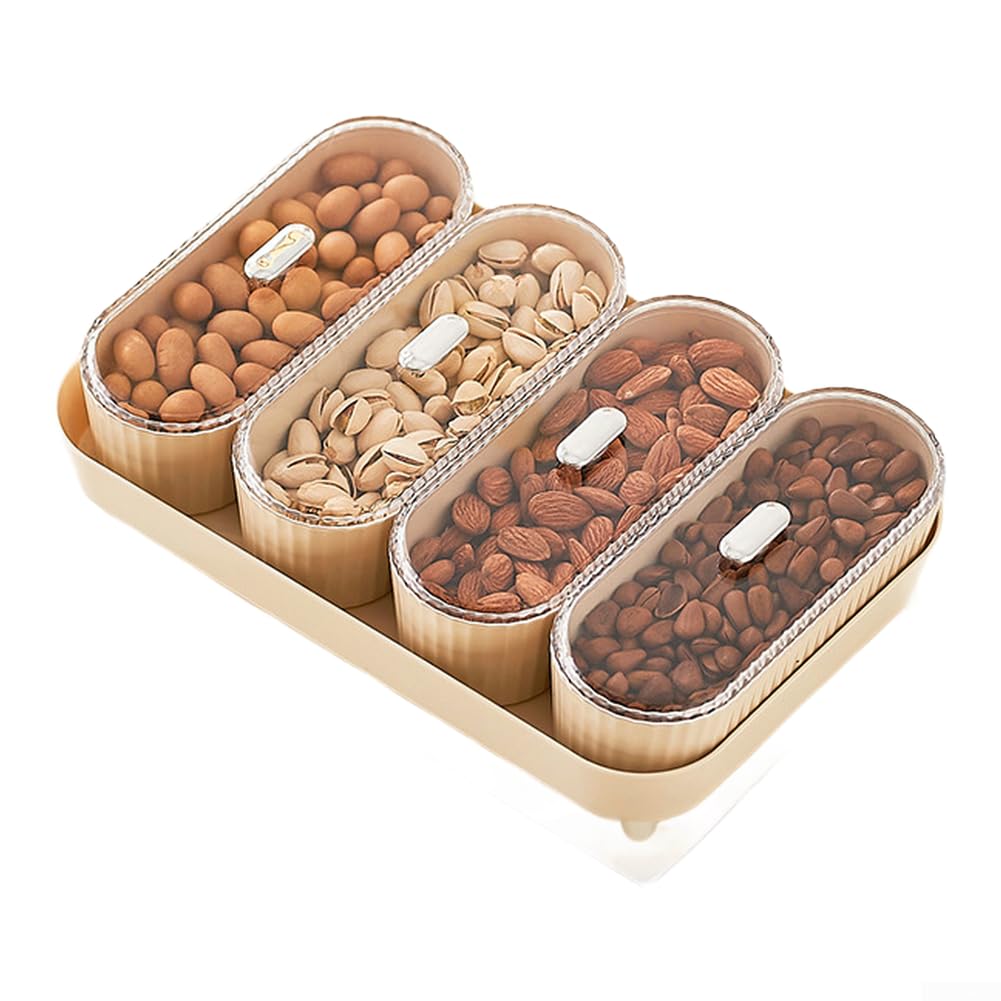 Bandeja Frutas con Tapa 31cm Plástico PET+ABS(White)