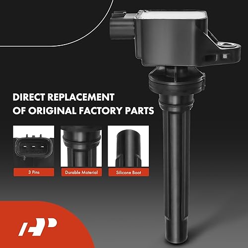 Miniatura 3 de A-Premium Juego de 4 bobinas de encendido y bujías de iridio compatibles con Suzuki SX4 2007 2008 2009, L4 2.0L