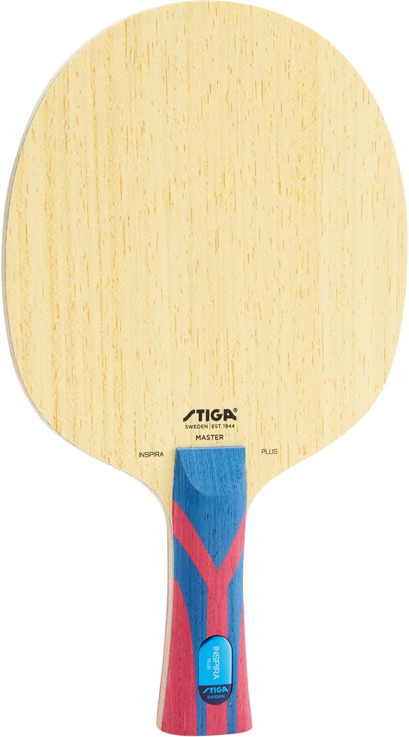 STIGA Table Tennis Racquet: 5-Ply Wood + 2 Outer Carbon Layers for Balanced Speed, Spin & Control