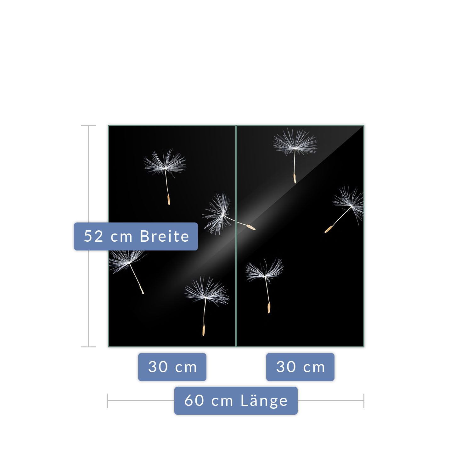 Universal Herdabdeckplatte Aus Glas – 80x52 Cm, 4 Mm Sicherheitsglas, Für Ceranfelder & Induktion (kein Gasherd) – Als Spritzschutz, Schneidebrett & Arbeitsplatte Nutzbar