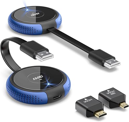 Miniatura 1 de TIMBOOTECH Transmisor y receptor HDMI inalámbrico 4K, transmisión de medios de vídeoaudioarchivo, extensor inalámbrico HDMI 5G Kit para portátil,