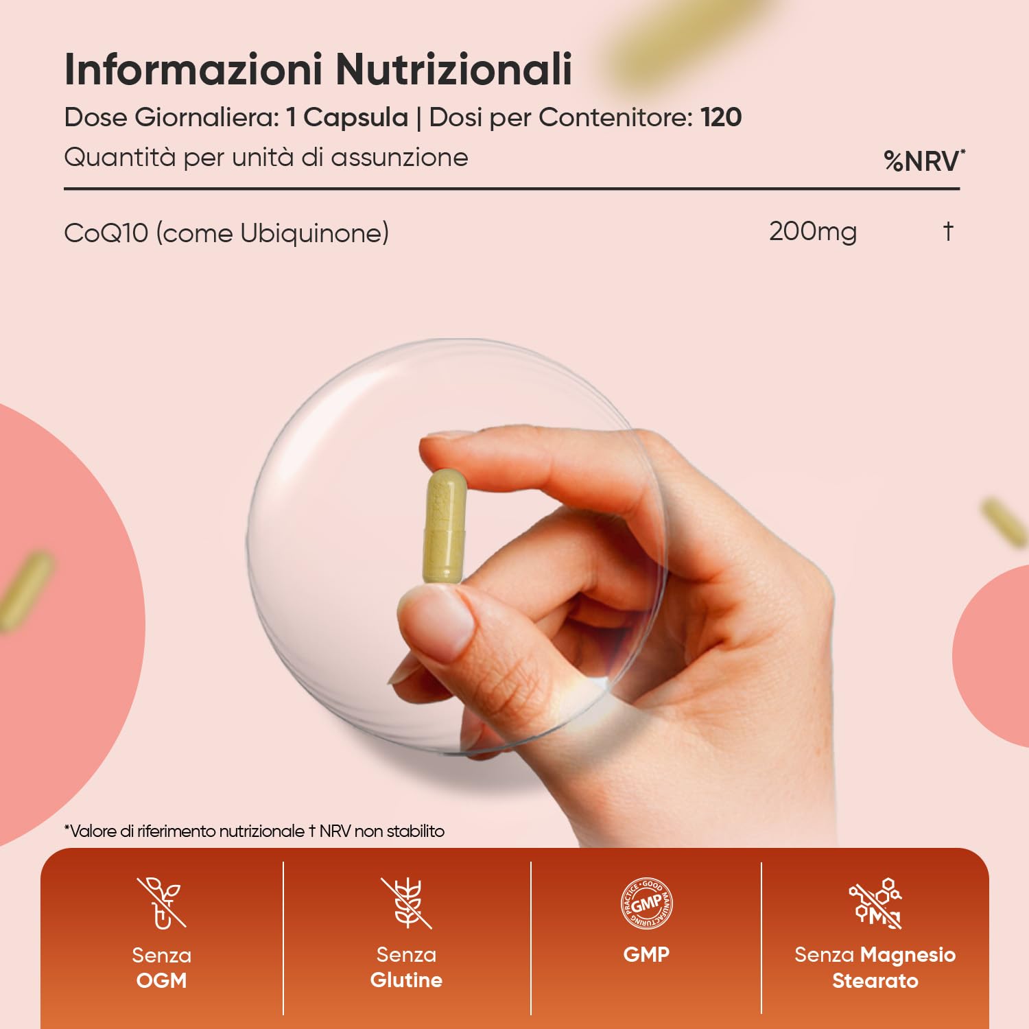 Coenzima Q10 200mg Vegano, Ubiquinone, 120 Capsule, (4 Mesi di Fornitura), 1 Sola Capsula al Giorno, Q10 Coenzima, Integratore CoQ10, Privo di Magnesio Stearato e Senza OGM, Prodotto nel Regno Unito