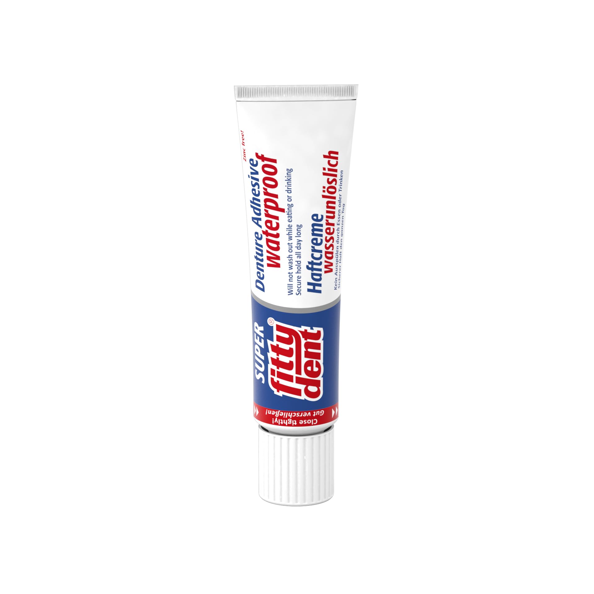 5X FITTYDENT Crema Super Adesiva 40 g PZN 2171042 Insolubile in Acqua, Senza Zinco