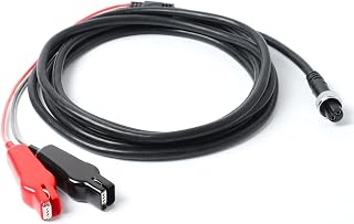 LICHIFIT Power Cord Cable Battery Connecting Line Double Connectors 3M for Daiwa/Shimano Electric Fishing Reels