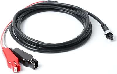 LICHIFIT Power Cord Cable Battery Connecting Line Double Connectors 3M for Daiwa/Shimano Electric Fishing Reels