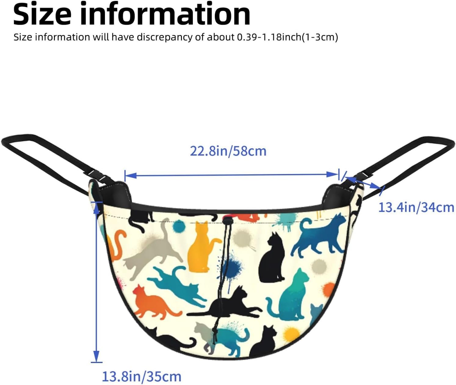 Augenstern Watercolor-Splash-Cat Car Backseat Organizer Bag For Road Trips image 3