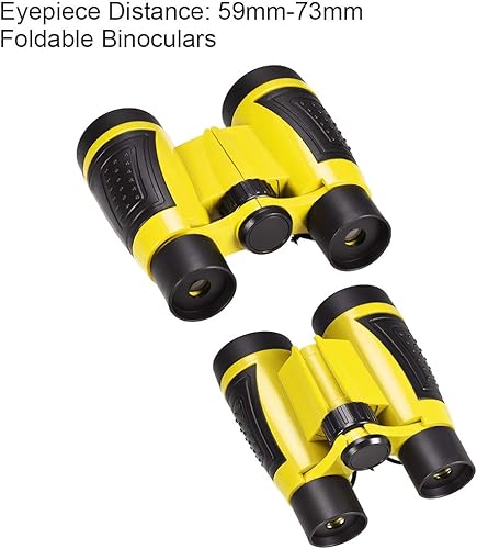 Miniatura 8 de uxcell Prismáticos 5X30 Compactos Plegables Binoculares a prueba de golpes Rojo con Correa para el Cuello para Avistamiento de Aves Senderismo