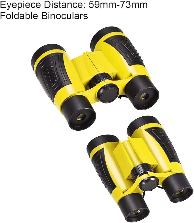 Binoculares compactos 5x30 con correa amarillo miniatura 3