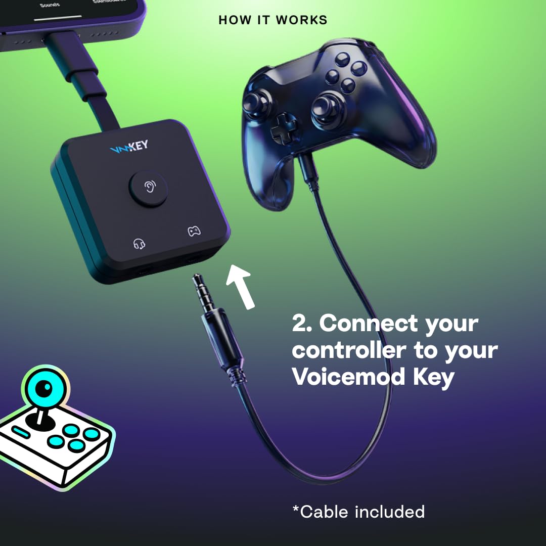 VMKey Voice ChangerSoundboard Compatible with PS5 Xbox MetaQuest Nintendo Switch Full PRO Access product thumbnail 6