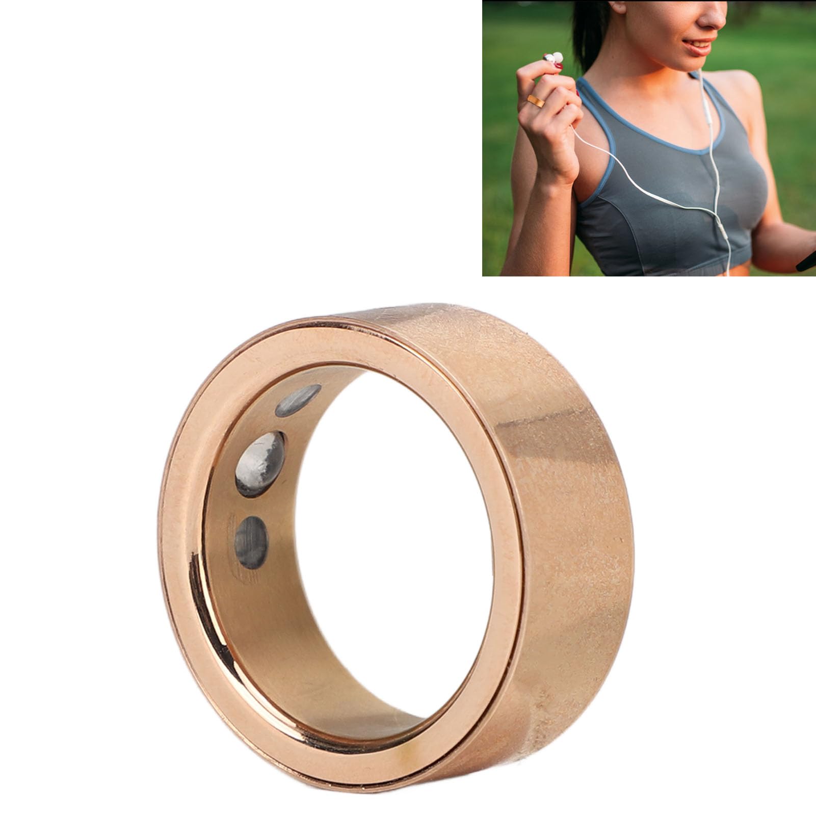 Amazon | 睡眠トラッカー リング、ギフト用振動アラート スマート (17