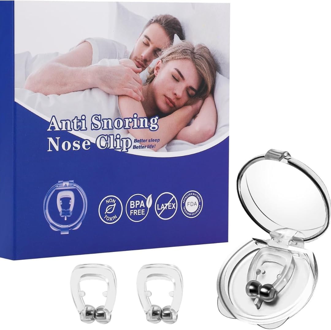 Hearch Anti Snoring Devices for Men and Women Soft Silicon Nose Clip | Unisex Snoring Stopper Anti Snore Free Sleep Silicone Magnetic Nose Clip | Stop Snoring Device for Better Sleep (Pack of 1)