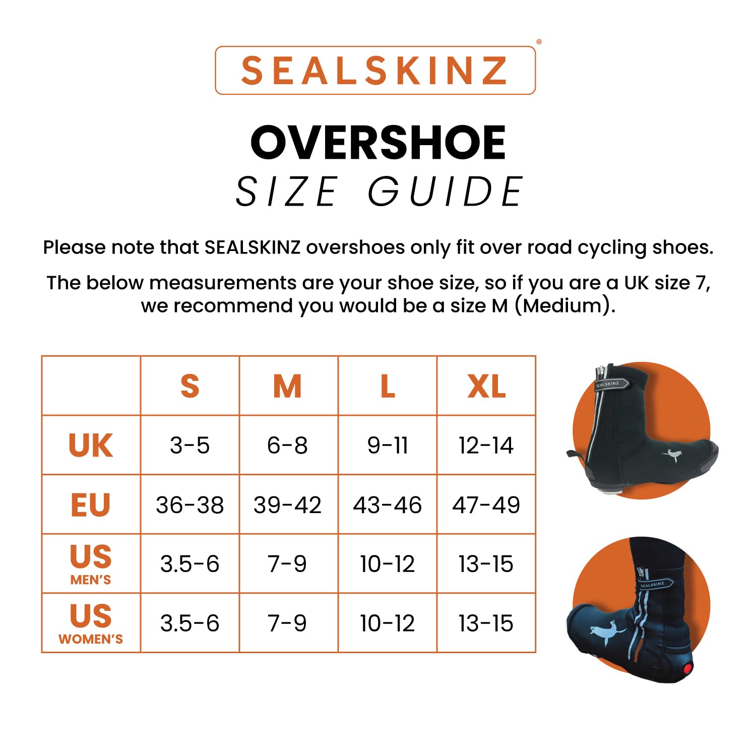 SEALSKINZ Uniseks Hempton All Weather zamknięta podeszwa rowerowa ochraniacze na butyHempton Kalosz na wszystkie warunki pogodowe
