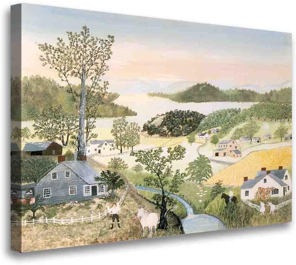 おばあちゃんモーゼスランドスケープアートポスター 絵画 インテリア 