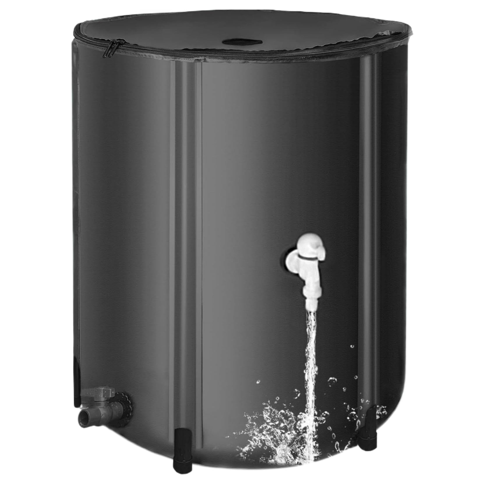 Baril de collecte d'eau de pluie ultra résistant aux UV et pliable