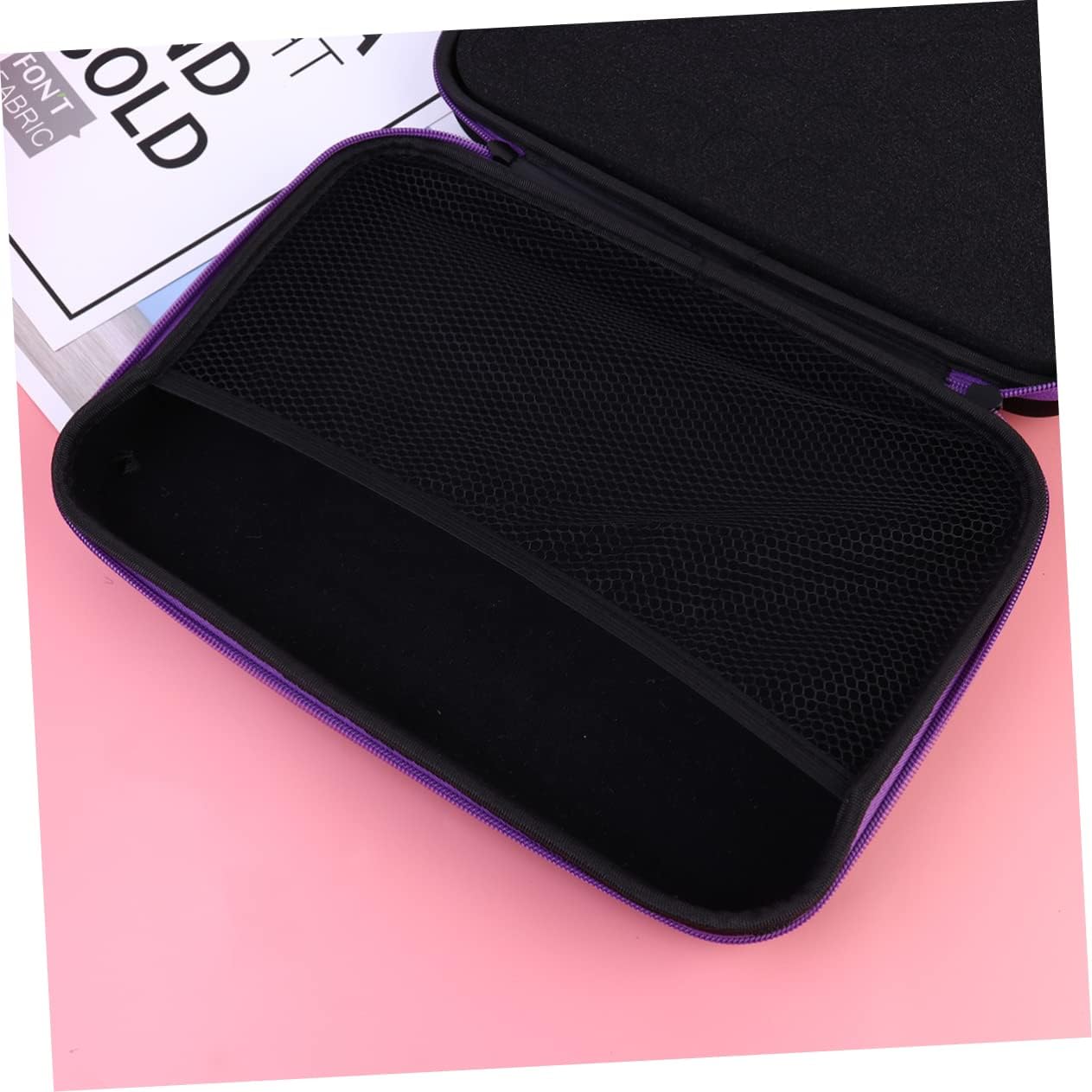 NOLITOY 60grid Storage Bag Portable Organizer Shockproof Design for Travel Zipper Closure Lining