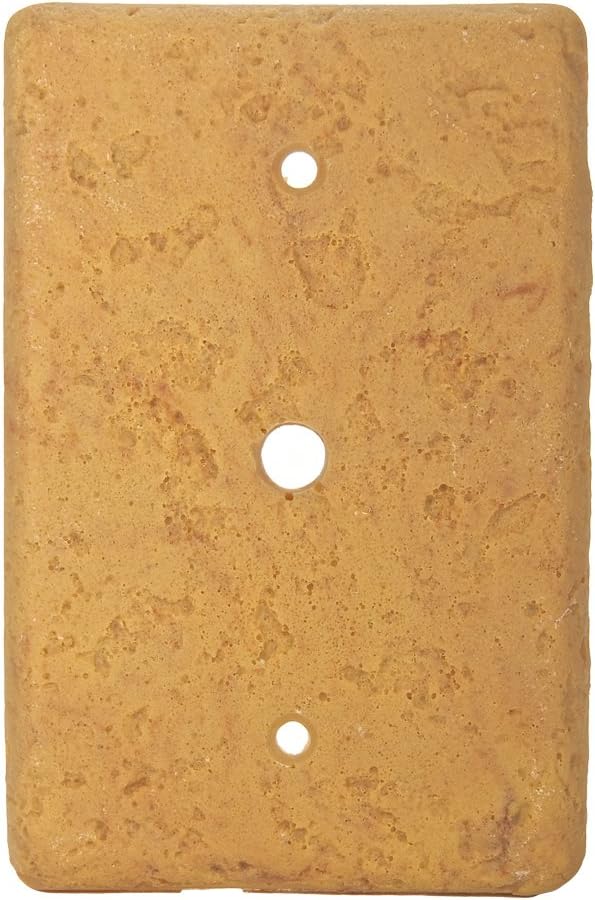 Stonique® Stone Switchplate - Triple Decora (Honey Gold)