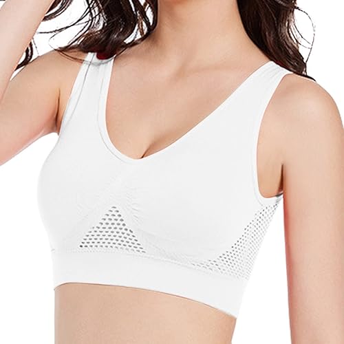 Generic Breathable Bras for Women No Steel Ring Plus Size Soft Cool Liftup Air Bra No Underwire High Support Underwear