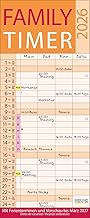 Family Timer Lifestyle 2026: Familienplaner mit 4 breiten Spalten. Hochwertiger Familienkalender mit Ferienterminen, Vorschau bis März 2027 und nützlichen Zusatzinformationen.