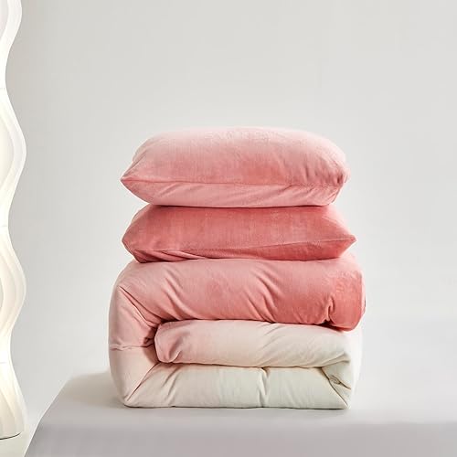 Miniatura 67 de Luxlovery - Juego de edredón azul neblina, tamaño matrimonial, minimalista, azul polvoriento, edredones de algodón suaves y transpirables, azul