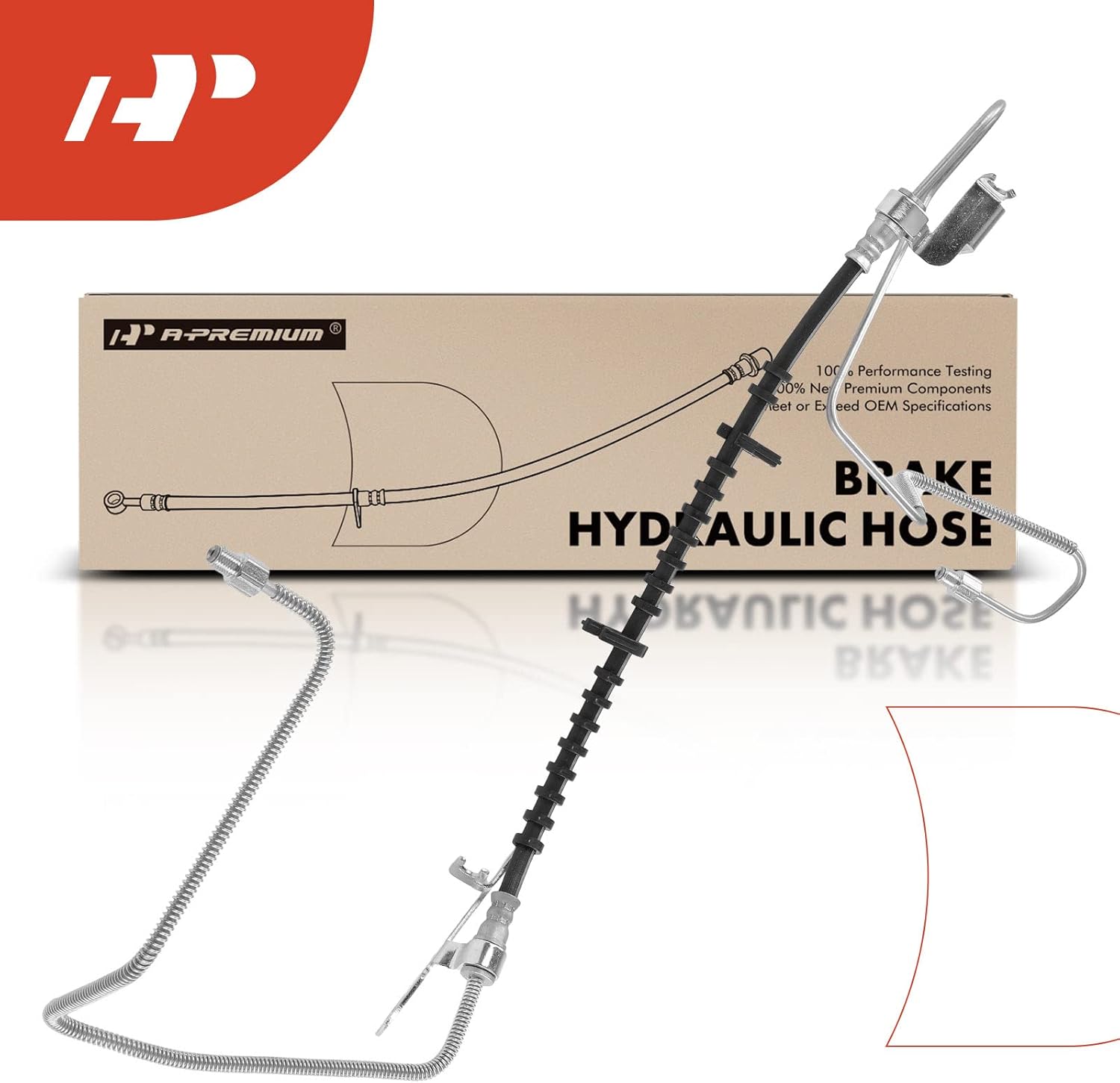 A-Premium Rear Driver Side Brake Hydraulic Hose Compatible with Select Chrysler and Dodge Models - Town & Country 2004-2007, Voyager 2001-2003, Caravan 01-07, Grand Caravan 01-02 - Replace# 4721323AD