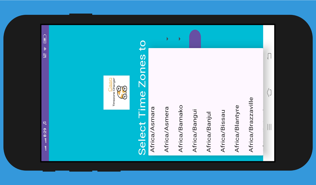 Caap Timezone Changer App on Amazon Appstore