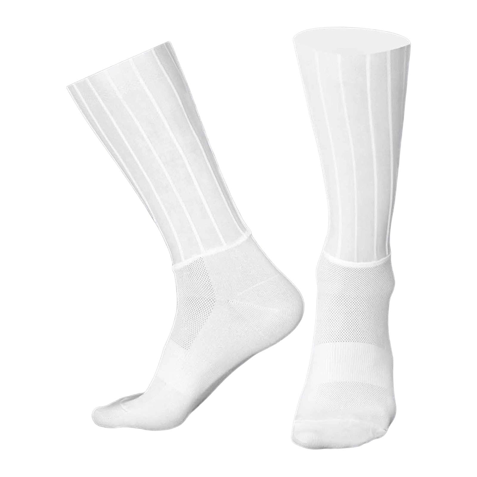 VELURA Cycling Pneumatic Socks Unisex Sports Bike Socks for Training Riding Outdoor White Wide Stripes| Cycling Clothing |Sporting Goods