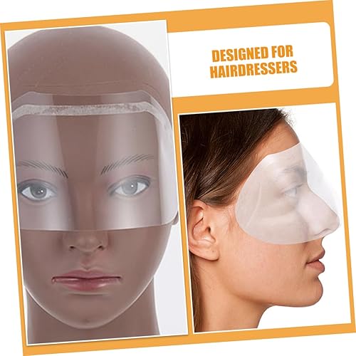 Miniatura 4 de Beaupretty 60Pcs Transparent Facial Shield for Hair Salon Eye Protector Covers for Hair Cutting Styling and Treatments Durable Material for Customer