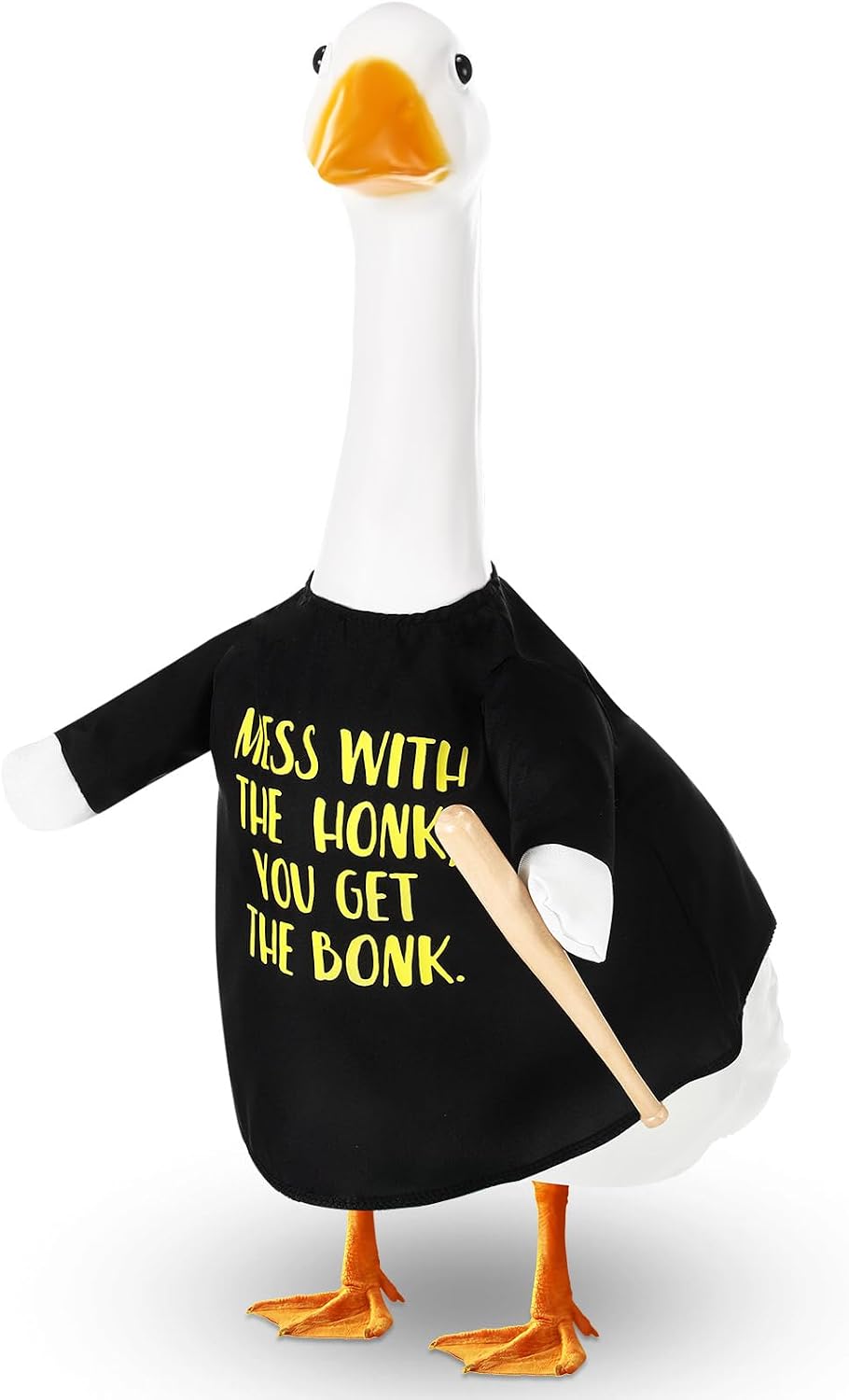 Porch Goose Outfits Baseball for 23", Black Shirt with Bat