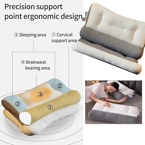 Miniatura 5 de Almohada para la apnea del sueño, almohada ortopédica para dormir profunda, almohada de apnea del sueño Pro Easy, almohada ergonómica para cuello y