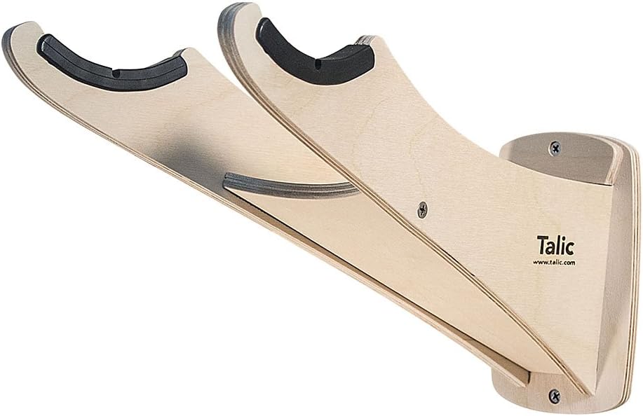Talic Wall Bike Rack – Free floor space in your flat/home - Minimalist Wall Mount Storage – Woody Bike Hook Stand Display – Modern design, Quick installation – Heavy duty Bicycle holder - Up to 45 lbs