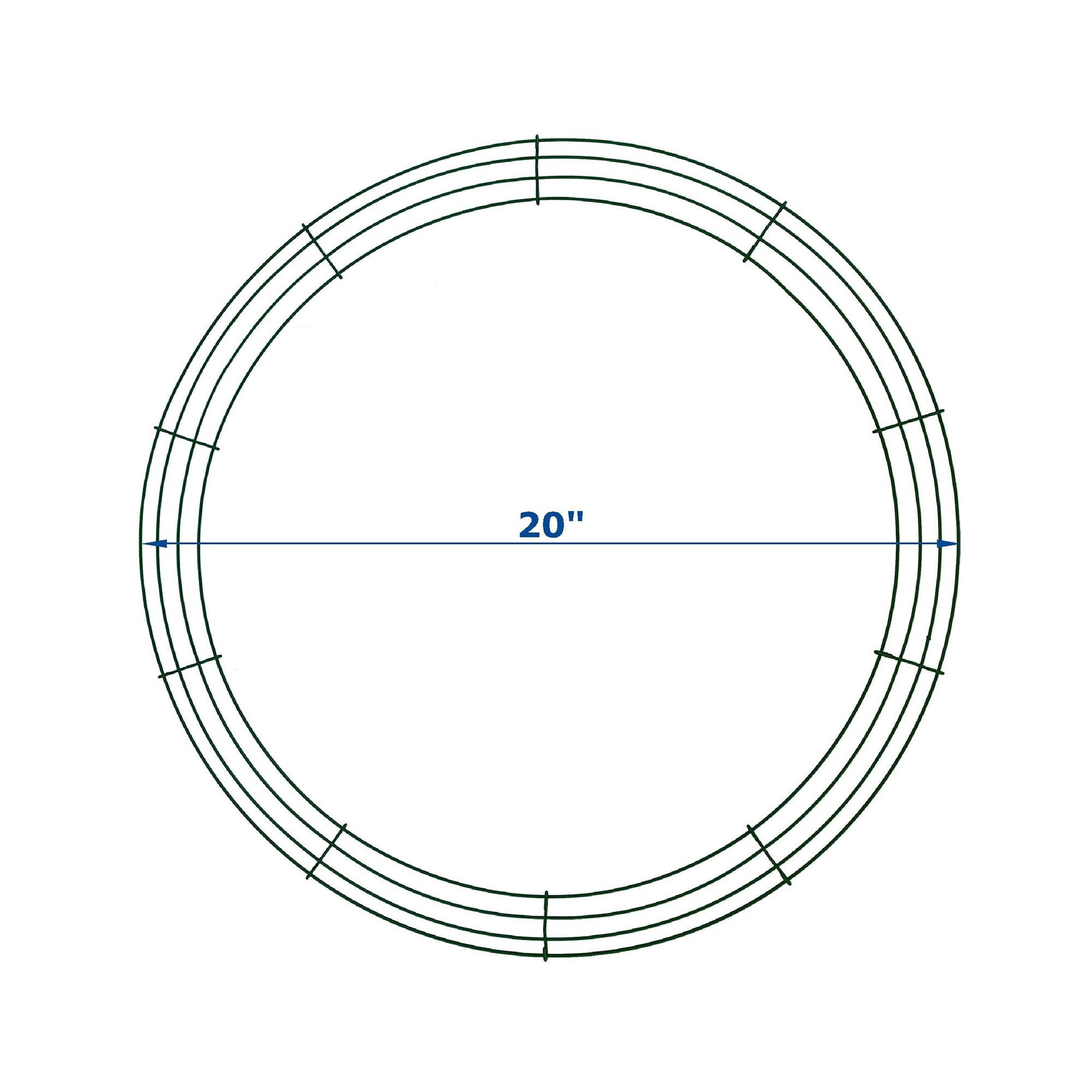 MTB Garden 50,8 cm Weihnachtskranz, Metallkranz, Form, Haustür, Kranz, Ring für Neujahrsdekoration, Basteln, DIY, 10 Stück