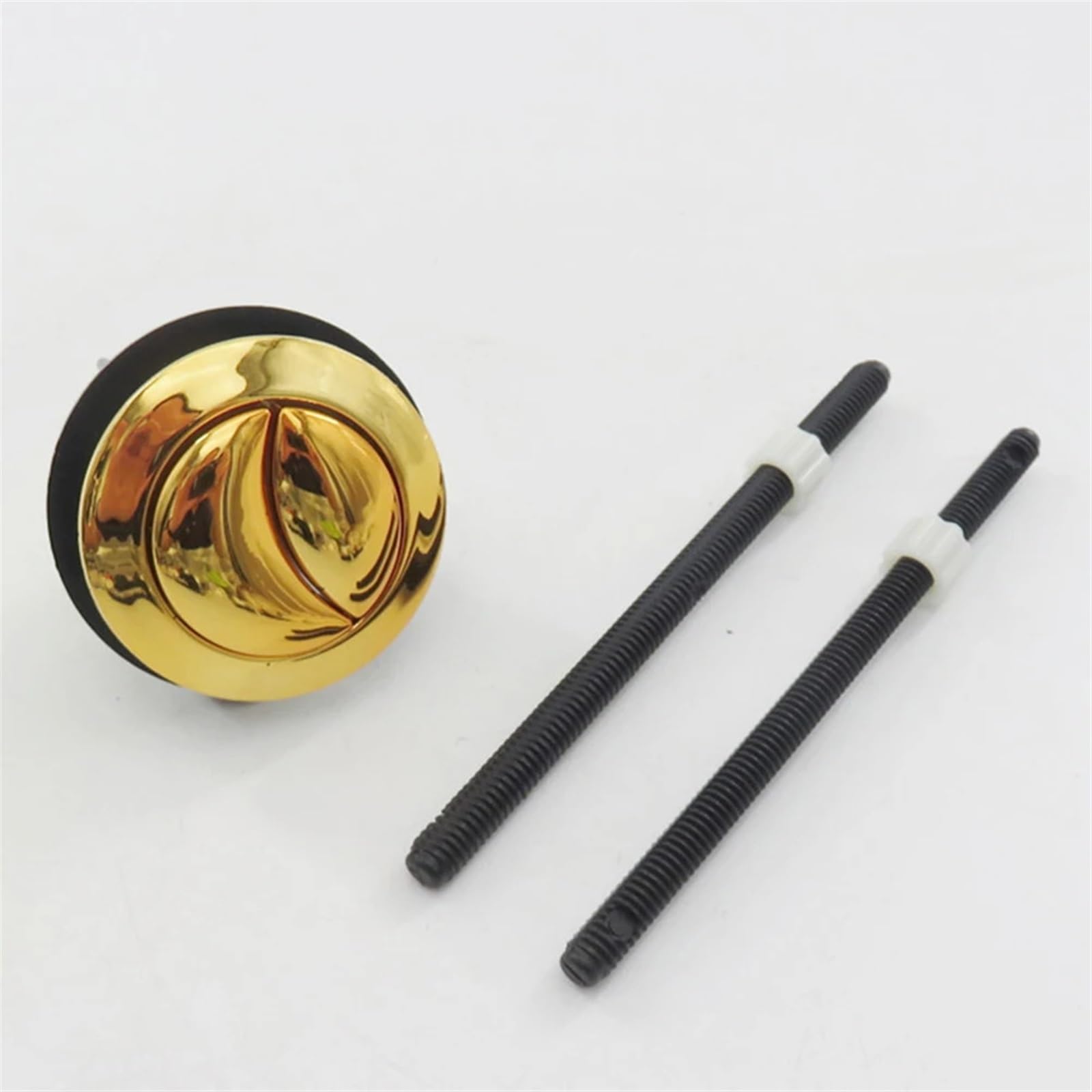 Bouton Poussoir de Toilette 38 mm doré for vanne de Chasse d'eau mécanique à Double Chasse for réservoirs d'eau Toilettes à Double Baignoire Pièces d'outils for la Maison