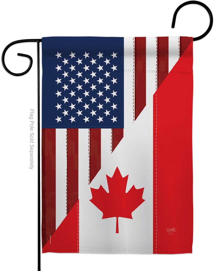 US Canada Friendship Flag Home Decor Art Small Banner Indoor CA Yard Room Outdoor House Wall Hanging Tapestry Indoor Canadian Decorations Gifts Made In USA