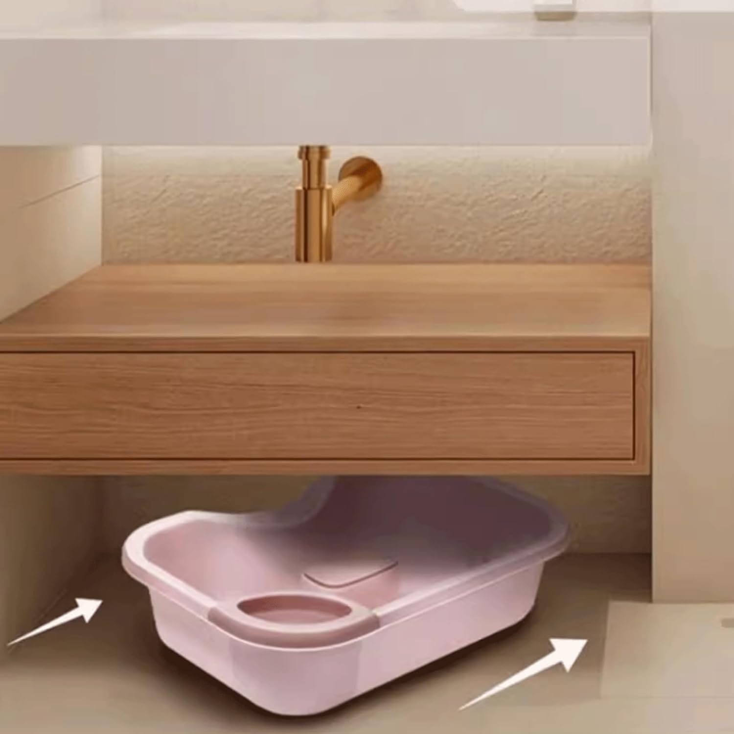 Hair Wash Tub Rectangular Plastic Hair Washing Basin Hair Rinse Basin Wash Hair in Bed Shampoo Bowl for Elderly People Disabled Injured Hair Wash Tray