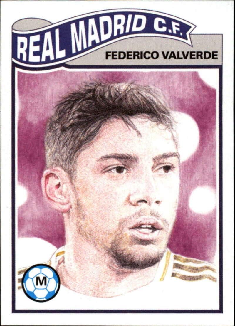 2020 Topps The UCL Living Set UEFA Champions League #174 Federico Valverde Real Madrid CF Official Soccer Futbol Trading Card LIMITED PRINT RUN