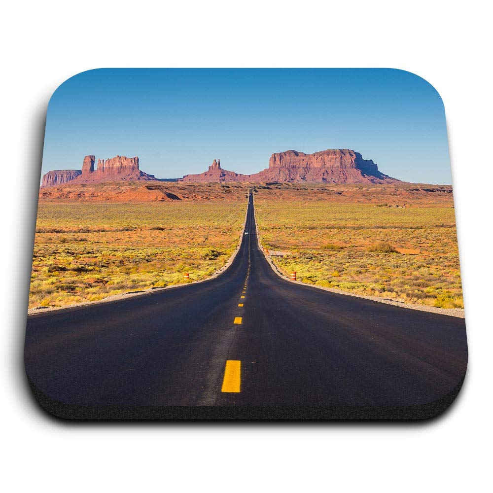 Destination Vinyl Ltd Multicolor 1 X Square Mdf Fridge Magnet - Monument Valley Arizona Utah Usa 16268