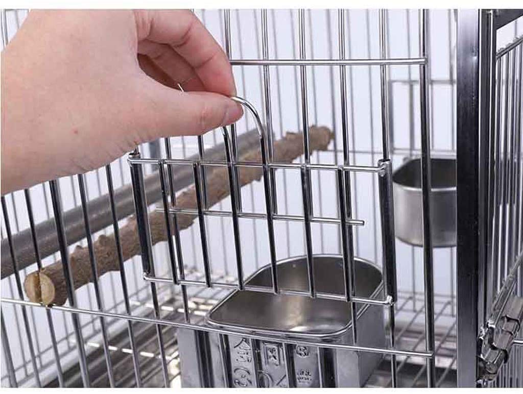 Gabbia per uccelli da viaggio, gabbia per pappagalli, regalo per gli amanti degli uccelli, gabbie per uccelli in acciaio inossidabile, piccola gabbia per uccelli canarini, casa per animali domestici,