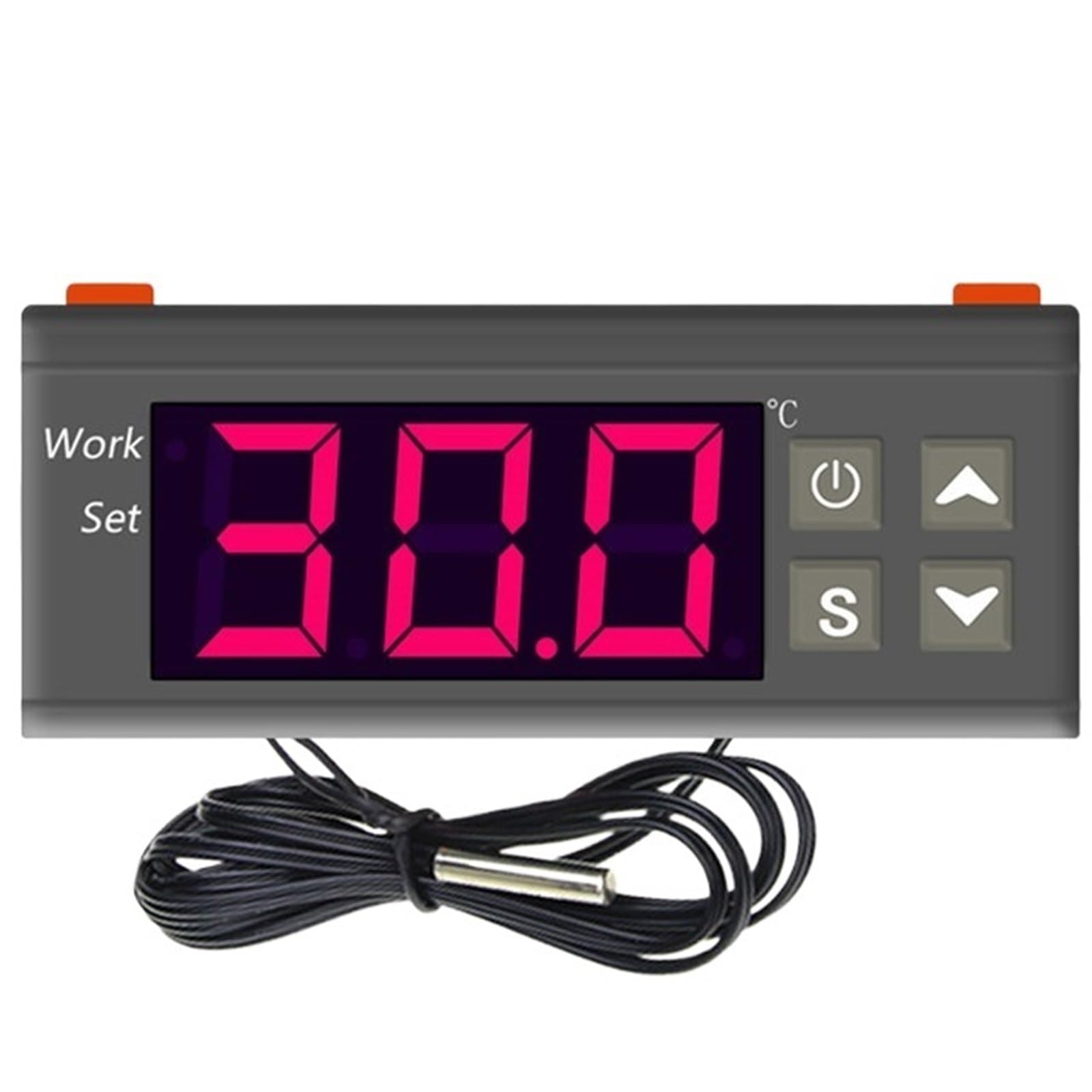 MH1210W Intelligent Thermostat Temperature Control Regulator AC DC 110-220V 24V 12V Digital Display Temperature Controller(AC 110-220V)
