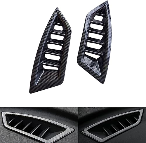 Miniatura 9 de BOYOUS Juego completo de adornos de decoración interior para consola central salida de aire accesorios de cubierta de volante automotriz 12 piezas