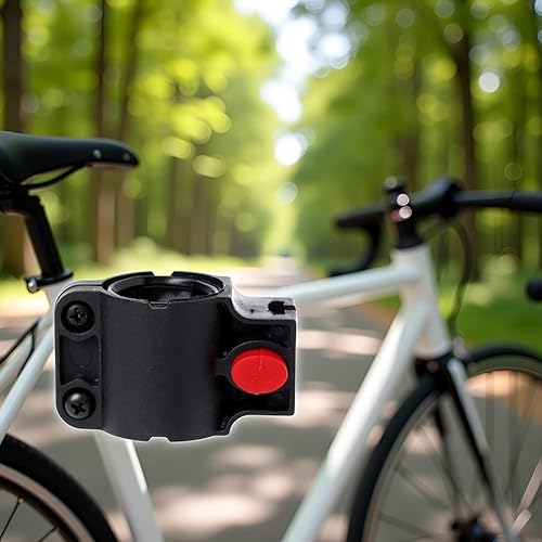 Miniatura 5 de Soporte universal de bloqueo en U para bicicletas de carretera y montaña, soporte de marco ajustable sin taladrar con diseño antideslizante (negro)