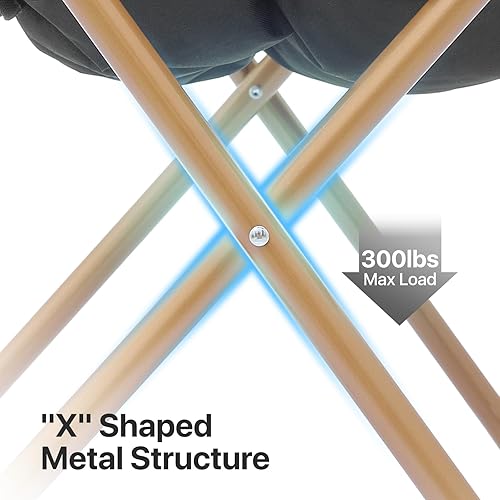 Miniatura 8 de Cómoda silla platillo para adultos, juego de 2 sillas plegables de piel sintética suave con reposapiés, marco de metal, acogedora silla plegable de