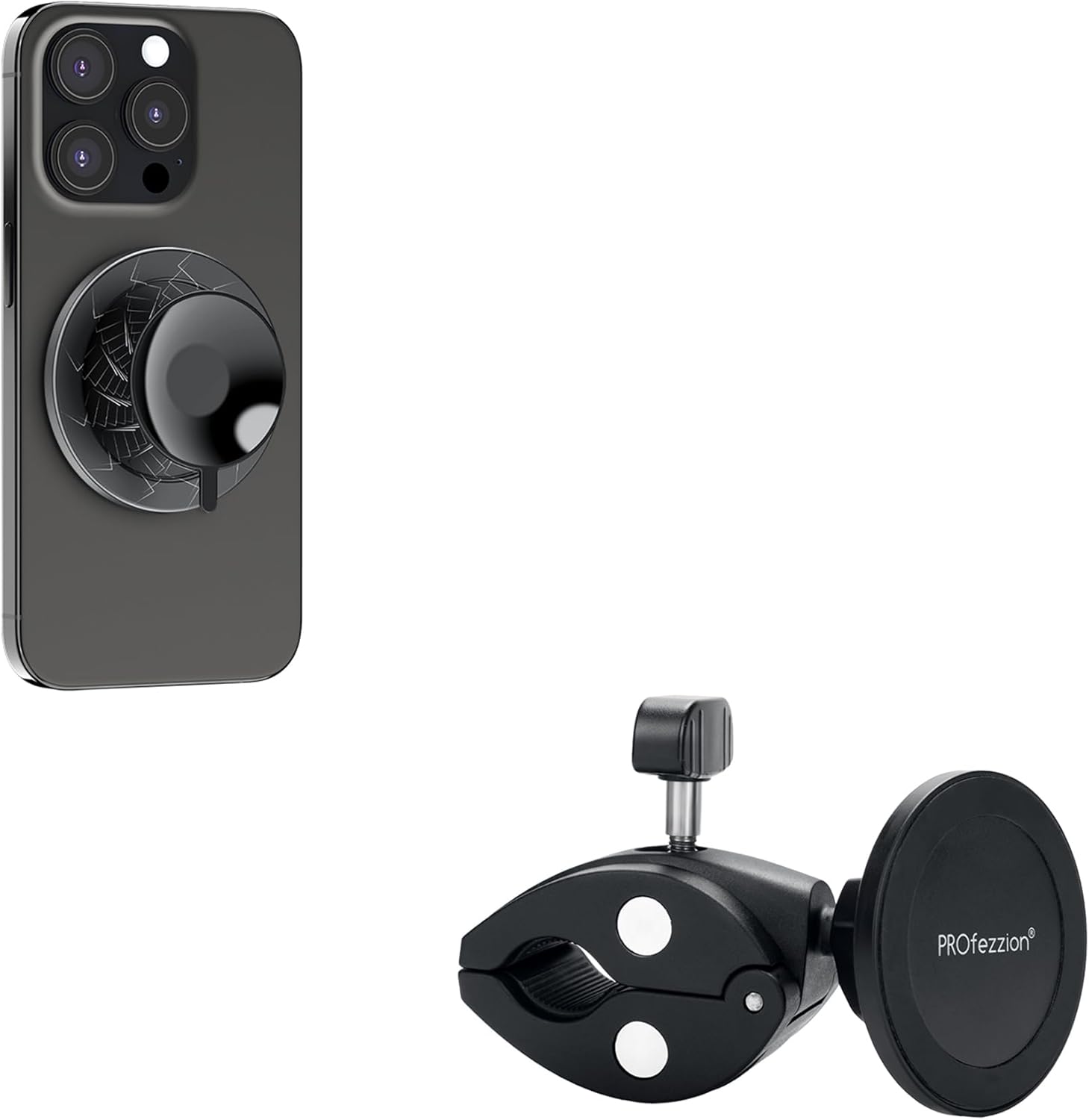 PROfezzion Magnetic Suction Phone Case Silicone Suction Phone Mount + Phone Holder Mount Magnetic Accessories