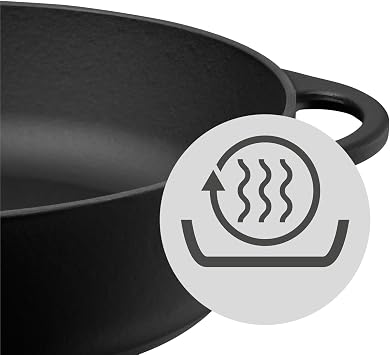WMF Covered Roasting Pan, Cast Iron, Black, 56 x 27.5 x 56 cm