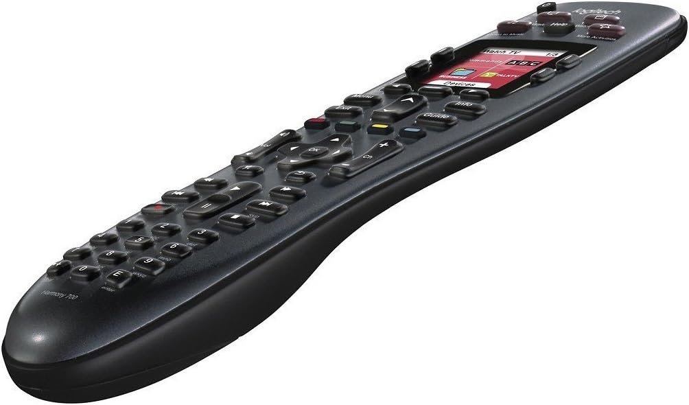 Logitech Harmony 700 Remote Control, side angled view