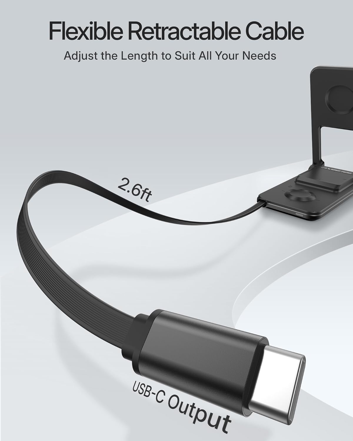 3 in 1 Charging Station for Apple Devices, Magnetic Wireless Charger Stand, 15W Foldable Travel Charging Dock for iPhone 17 16 15 14 13 12 Pro Max Plus Air & Apple Watch & AirPods 4 3 2 Pro, Black