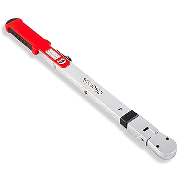 Olsa 1/2-Inch Drive Split Beam Torque Wrench - 32-250 ft-lb, +-4% Accuracy, 15? Flex Head