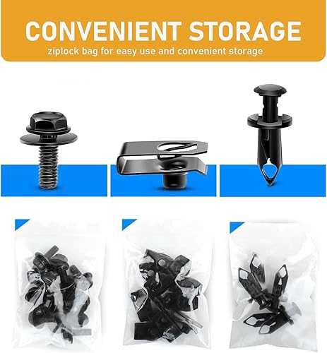 Miniatura 3 de 35 clips de remache para guardabarros de parachoques, retenedor de empuje, para motor debajo de la cubierta, protección contra salpicaduras,