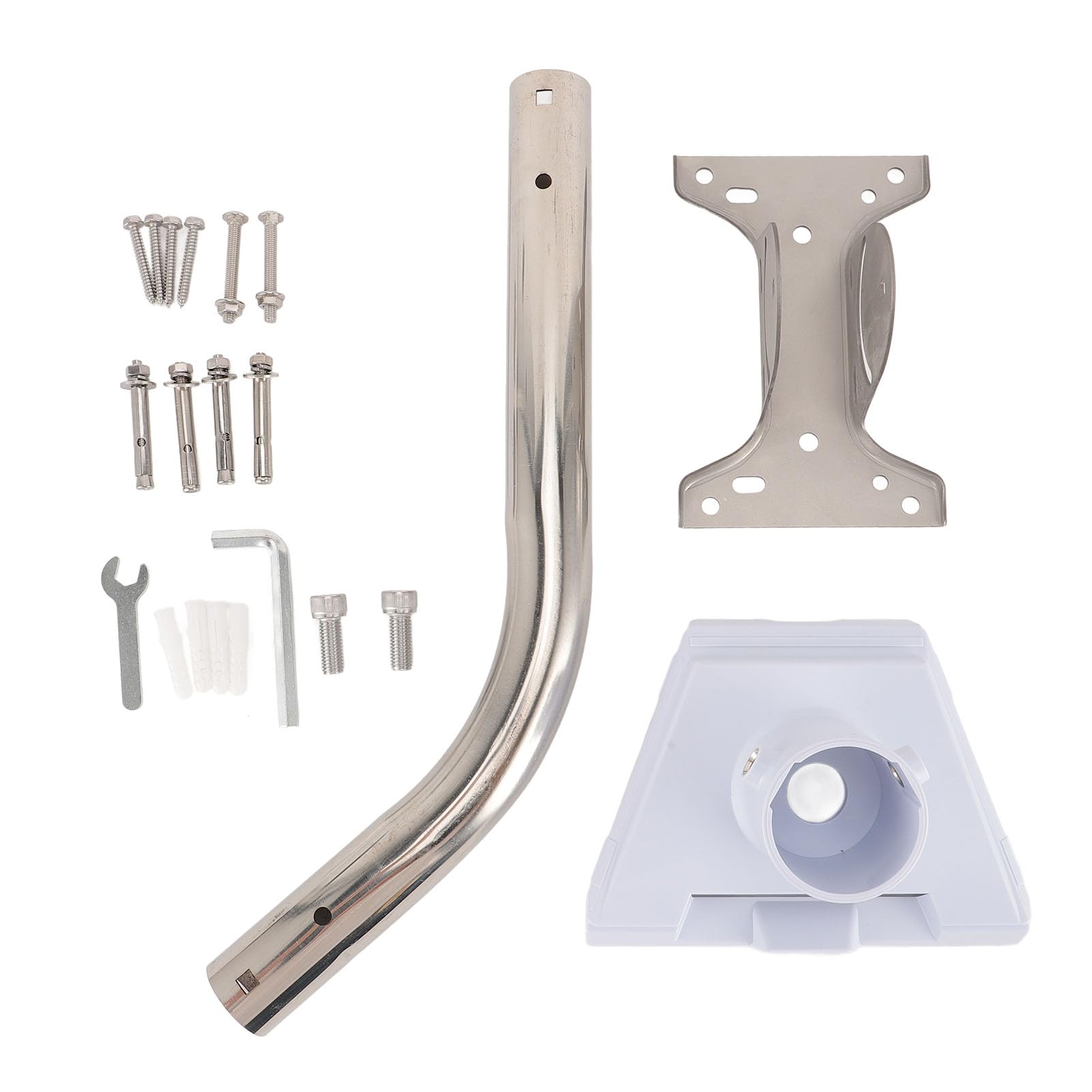 QERLONG Satellite Pipe Adapter Mount Professional Support Stable Satellite Mount for Roof Satellite Scene