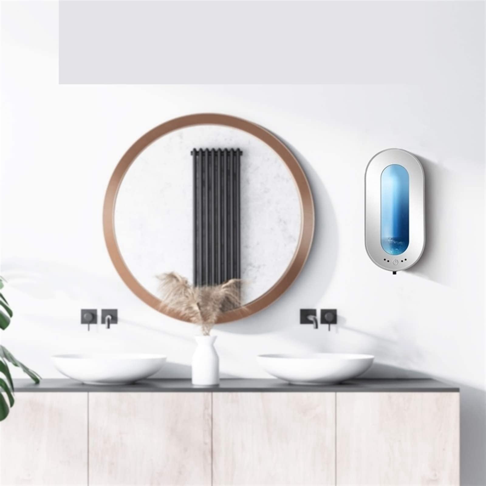 JINGYAN Dispensadores de loción y de jabón Dispensador de jabón Manos Montaje en Pared Máquina sin Contacto Sensor Movimiento Bomba Recargable Inteligente Gel