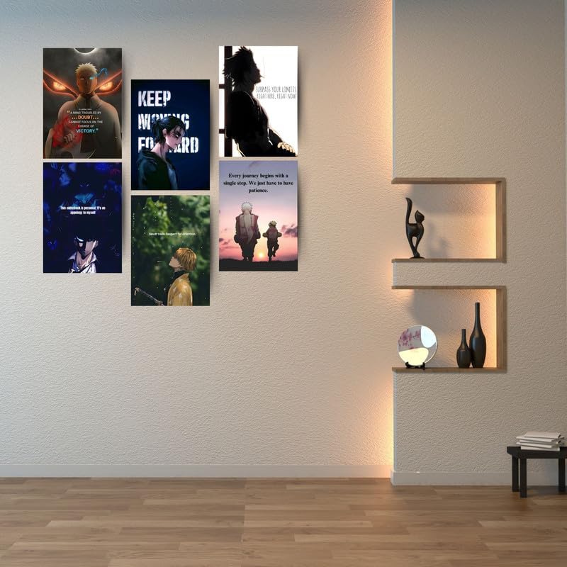 Image of Posters Inc Anime Motivational Wall Posters Keep Moving Forward 6 A4